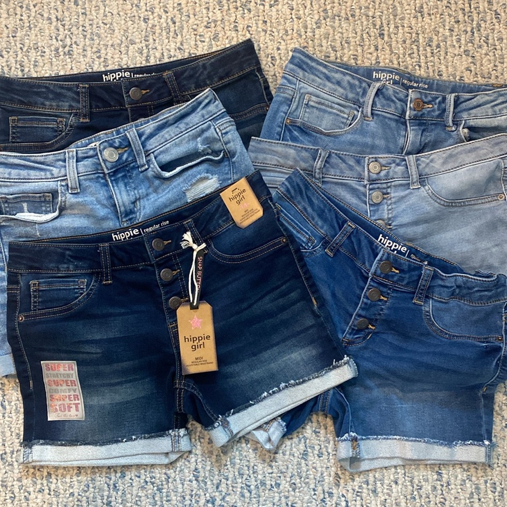 Girls Jean shorts (6 pairs!!!)